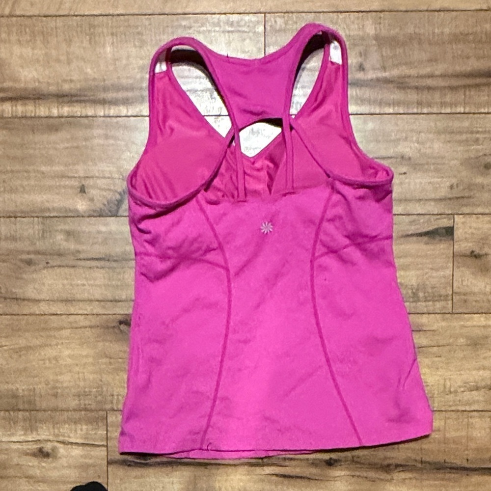 Athleta Vibrant Pink Mesh Top - Picture 3 of 3